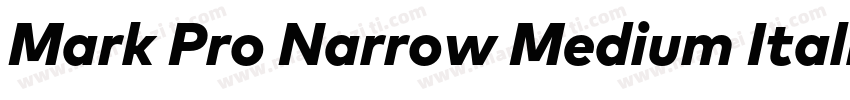 Mark Pro Narrow Medium Italic字体转换